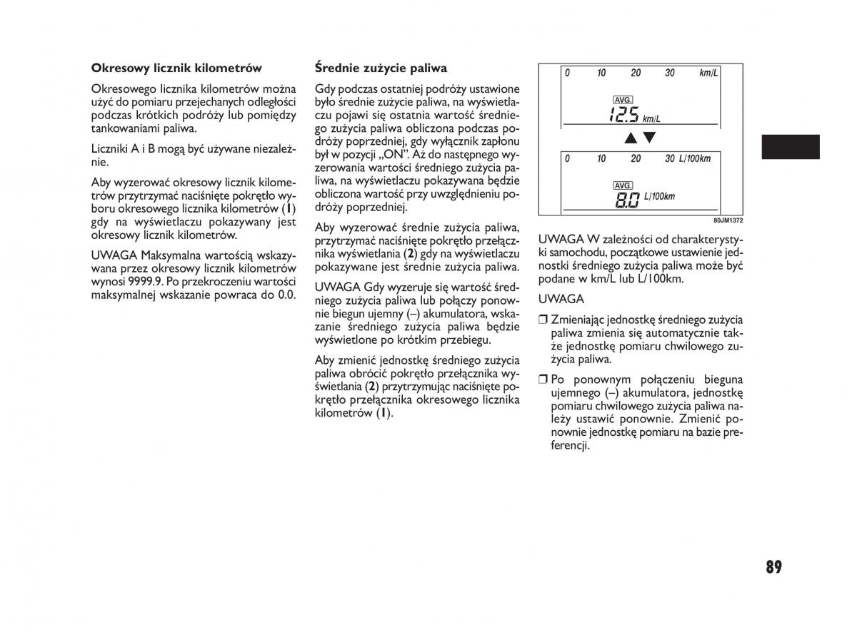 Fiat Sedici instrukcja obslugi / page 93