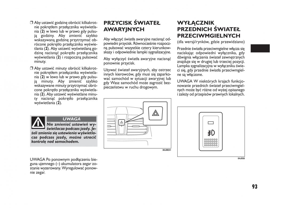 Fiat Sedici instrukcja obslugi / page 97