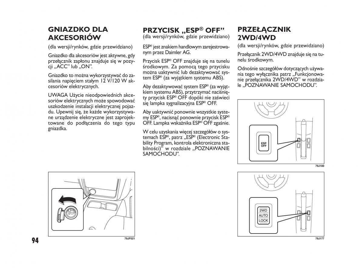 Fiat Sedici instrukcja obslugi / page 98