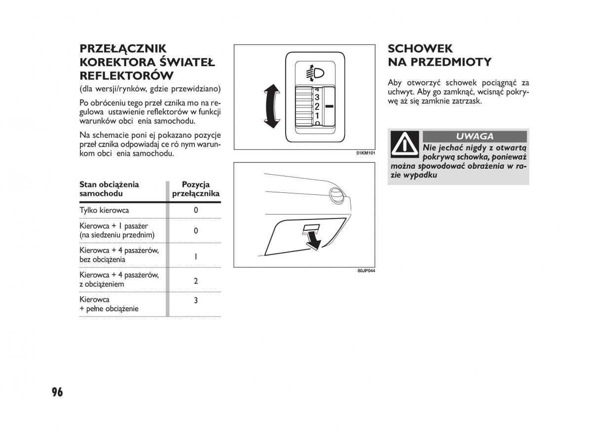 Fiat Sedici instrukcja obslugi / page 100