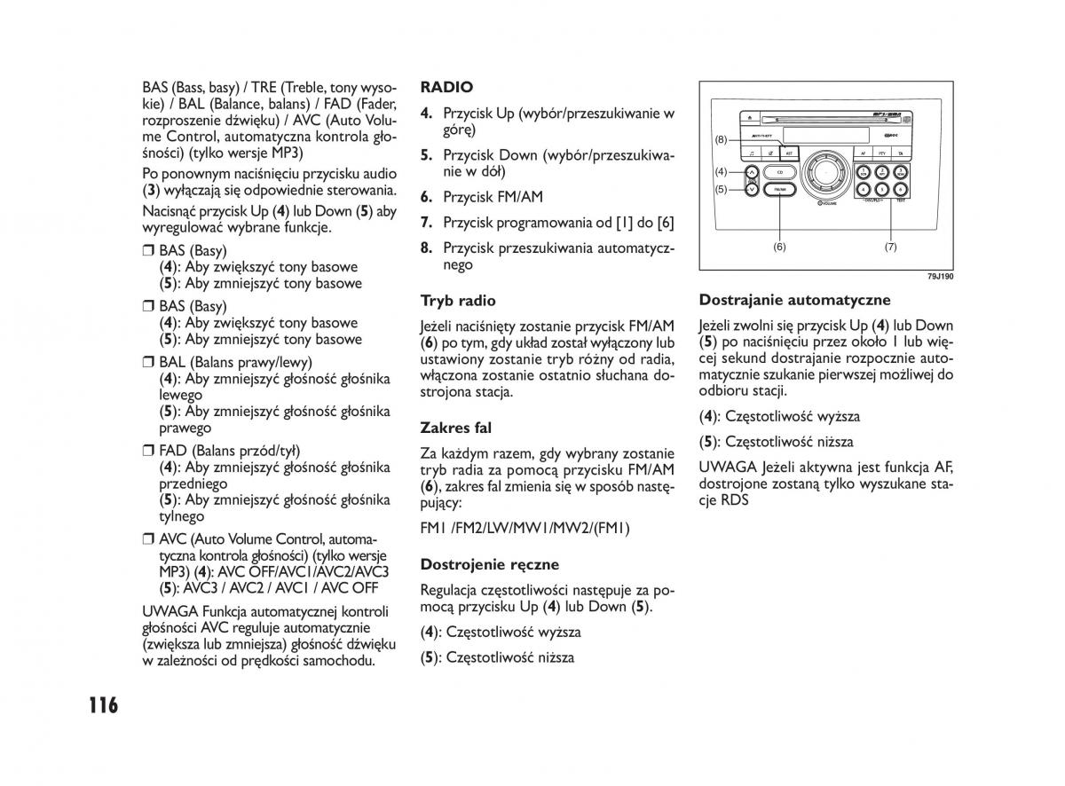 Fiat Sedici instrukcja obslugi / page 120