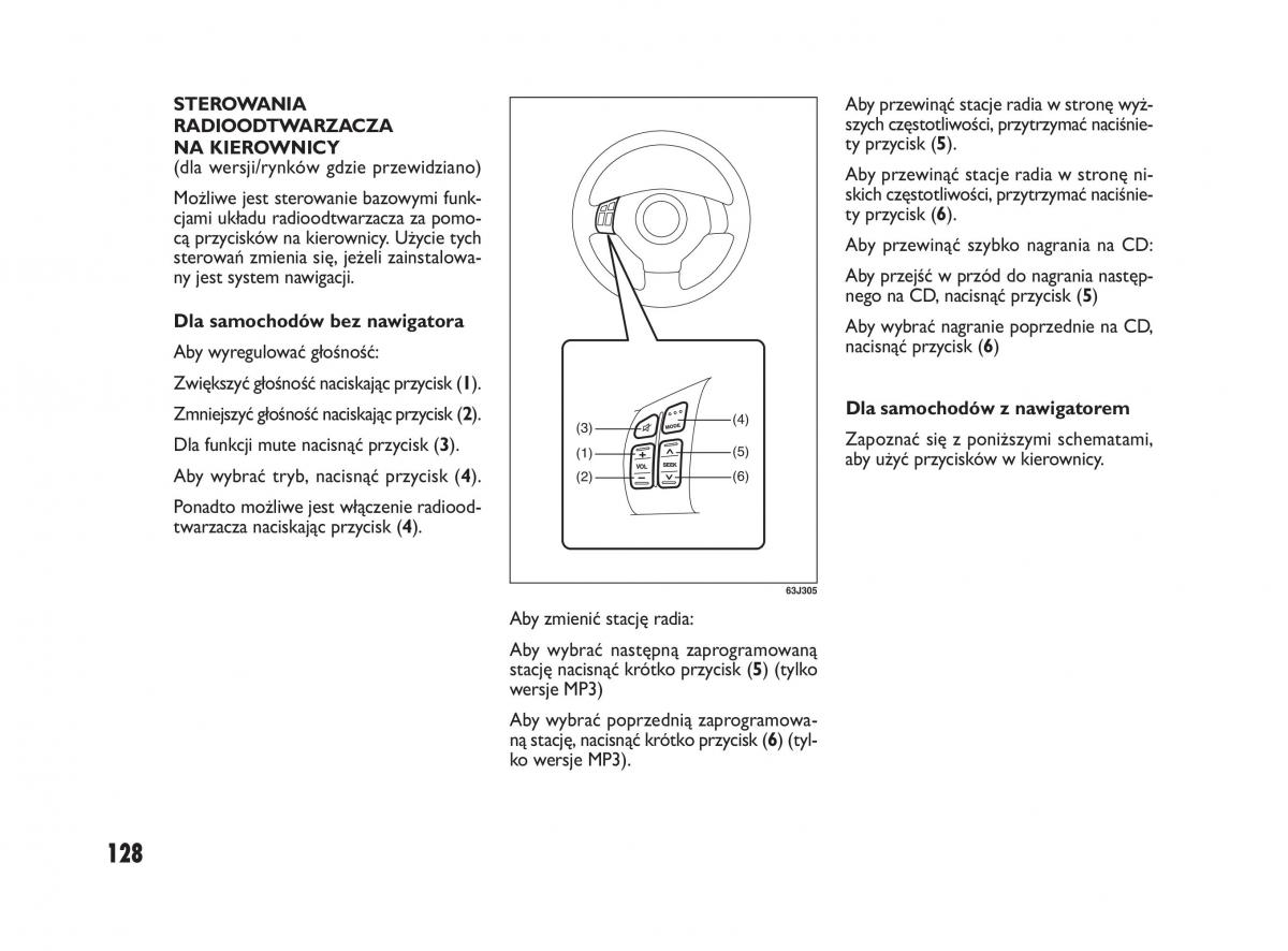 Fiat Sedici instrukcja obslugi / page 132