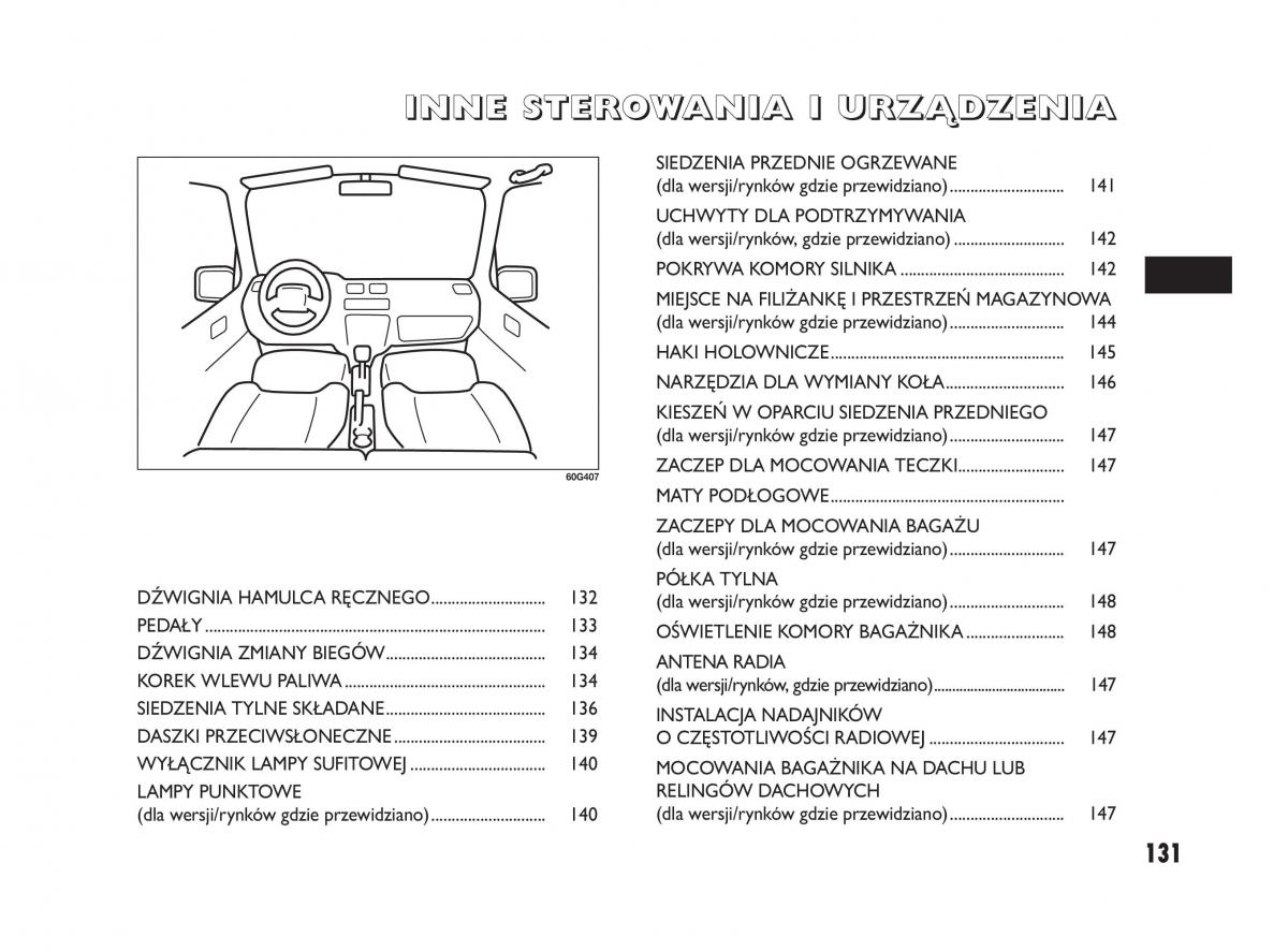 Fiat Sedici instrukcja obslugi / page 135