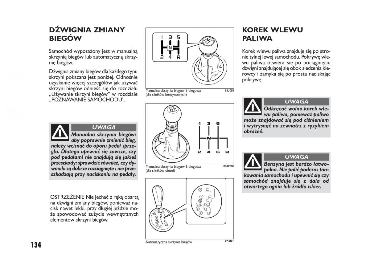 Fiat Sedici instrukcja obslugi / page 138