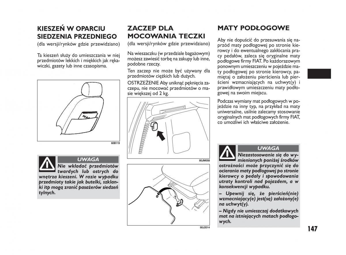 Fiat Sedici instrukcja obslugi / page 151