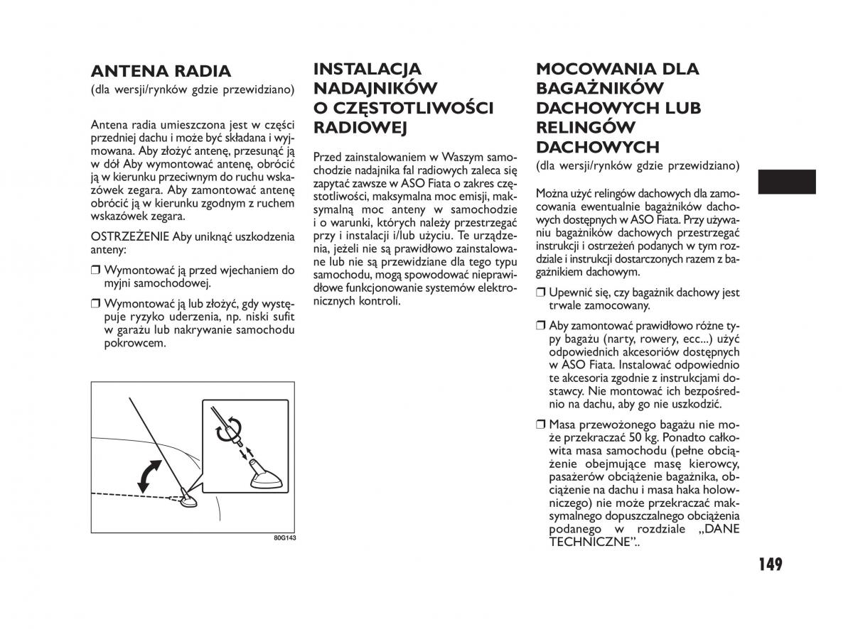 Fiat Sedici instrukcja obslugi / page 153