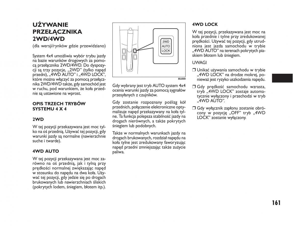 Fiat Sedici instrukcja obslugi / page 165