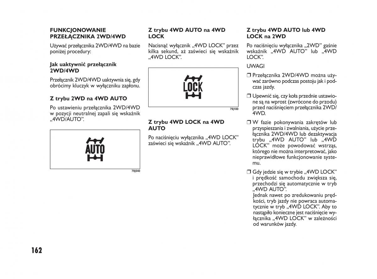 Fiat Sedici instrukcja obslugi / page 166