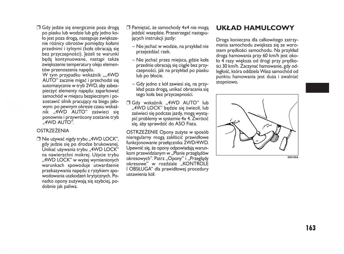 Fiat Sedici instrukcja obslugi / page 167