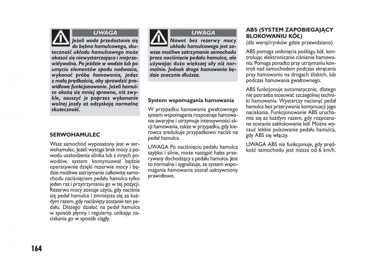 Fiat Sedici instrukcja obslugi / page 168