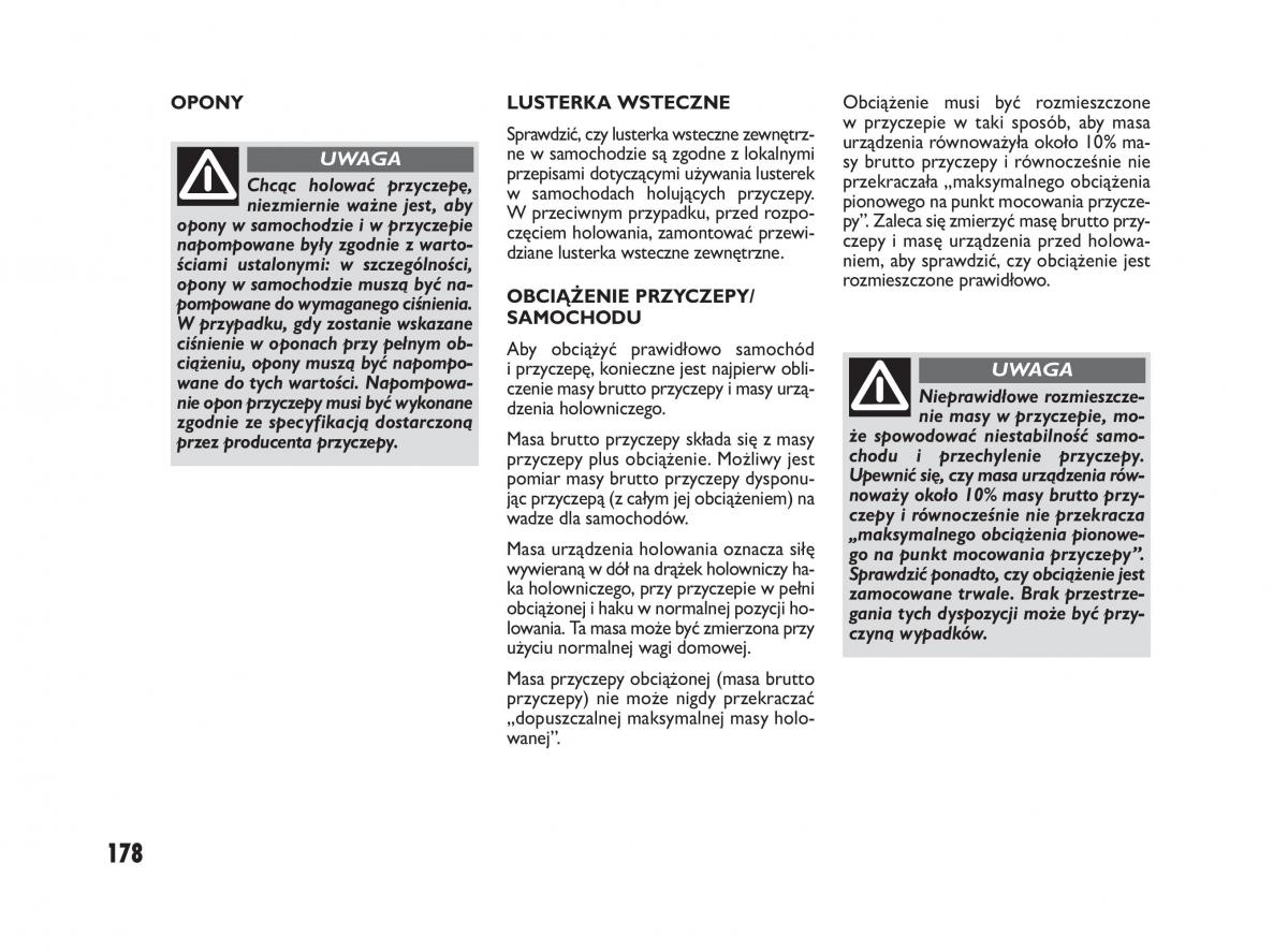 Fiat Sedici instrukcja obslugi / page 182