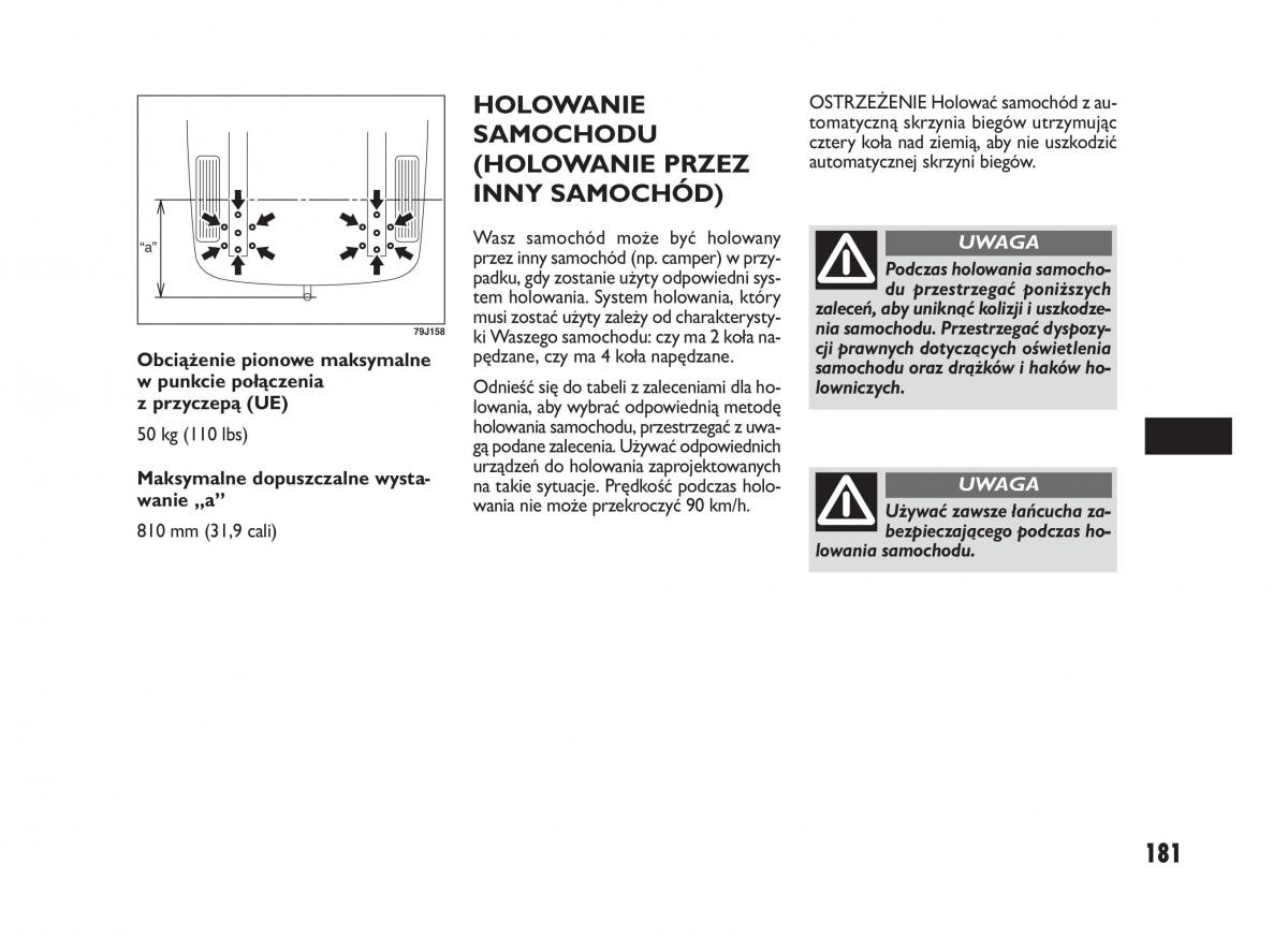 Fiat Sedici instrukcja obslugi / page 185