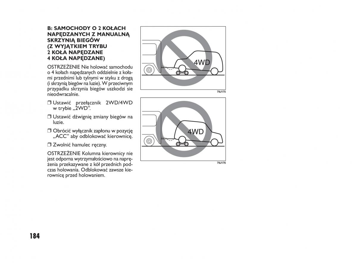 Fiat Sedici instrukcja obslugi / page 188