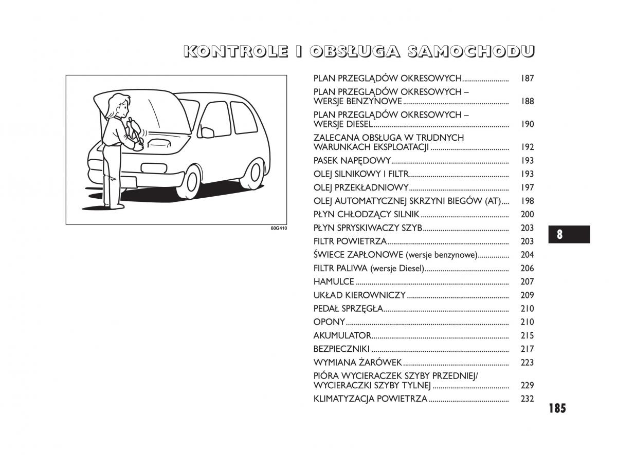 Fiat Sedici instrukcja obslugi / page 189