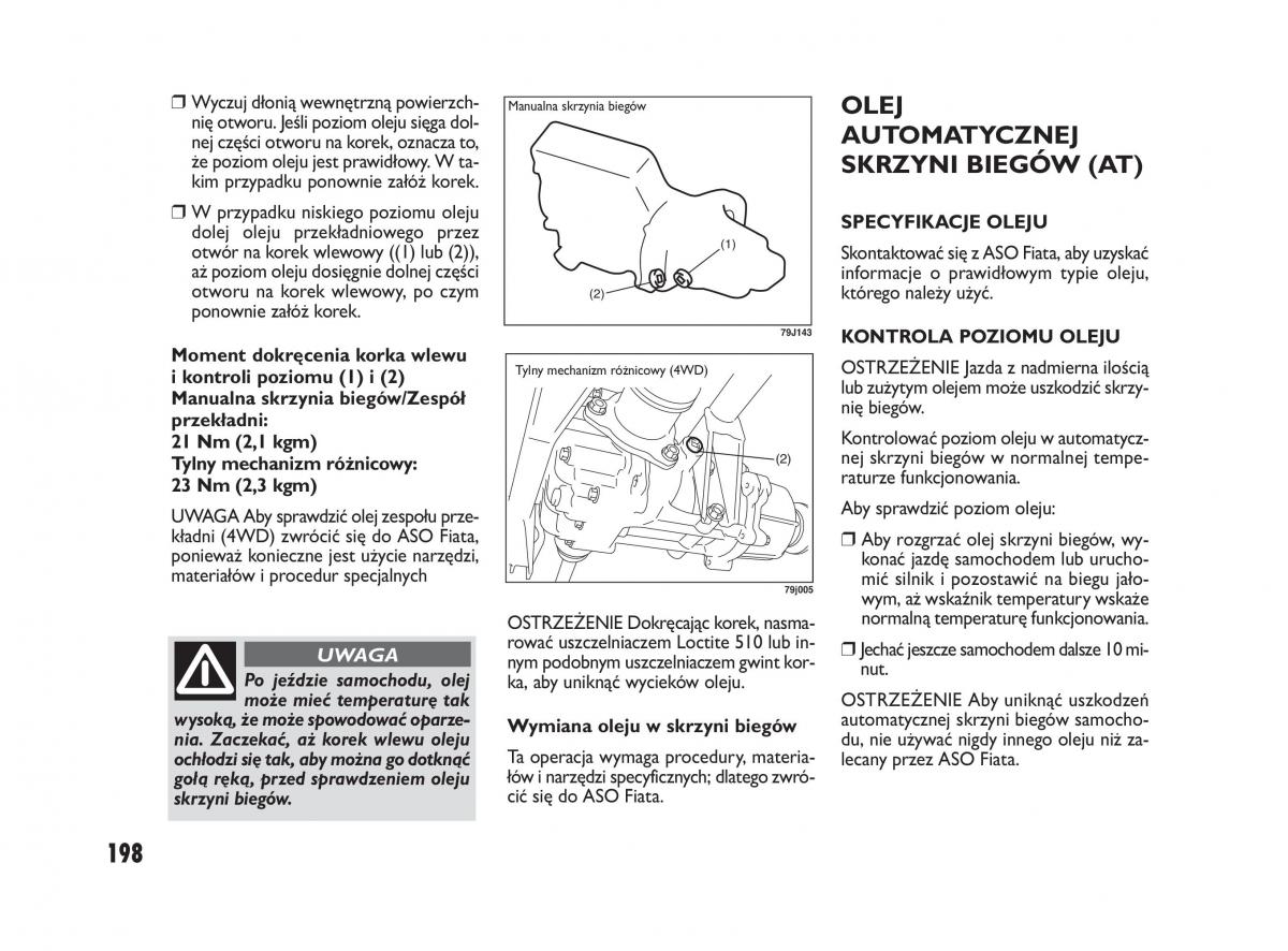 Fiat Sedici instrukcja obslugi / page 202