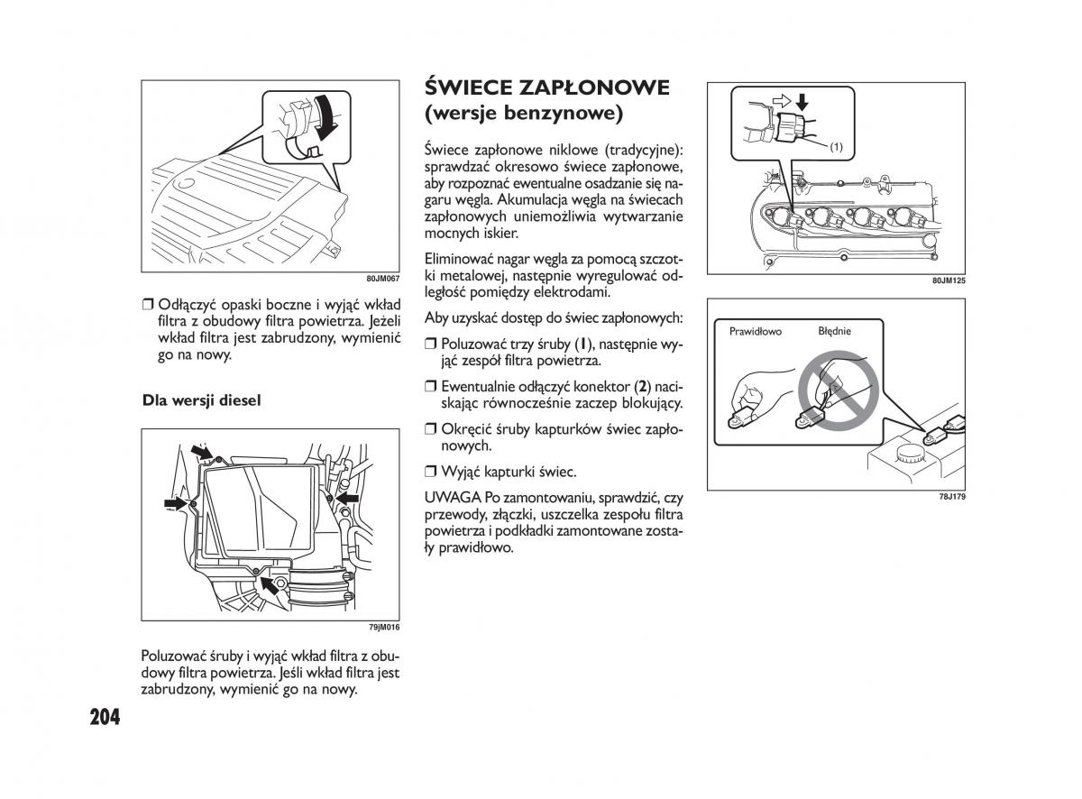 Fiat Sedici instrukcja obslugi / page 208