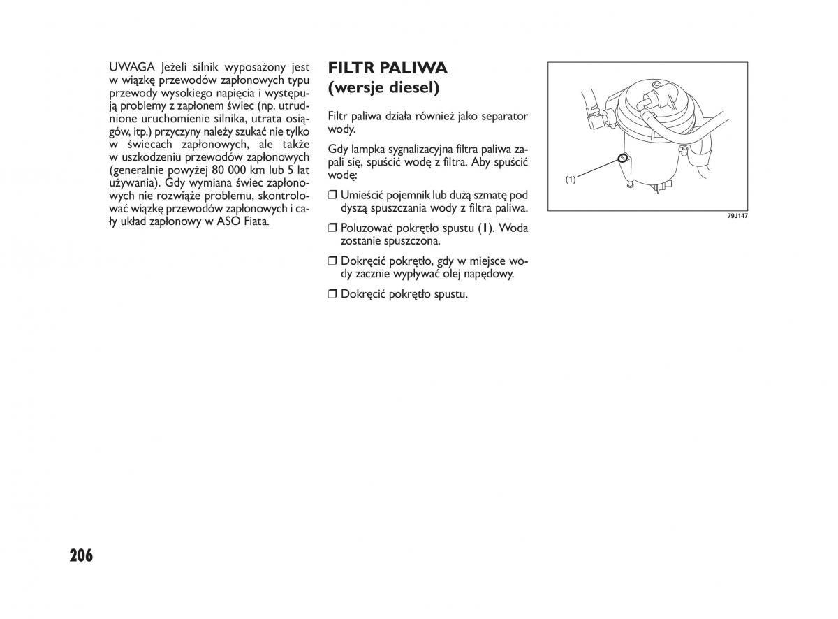 Fiat Sedici instrukcja obslugi / page 210