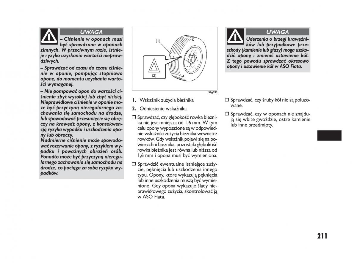 Fiat Sedici instrukcja obslugi / page 215