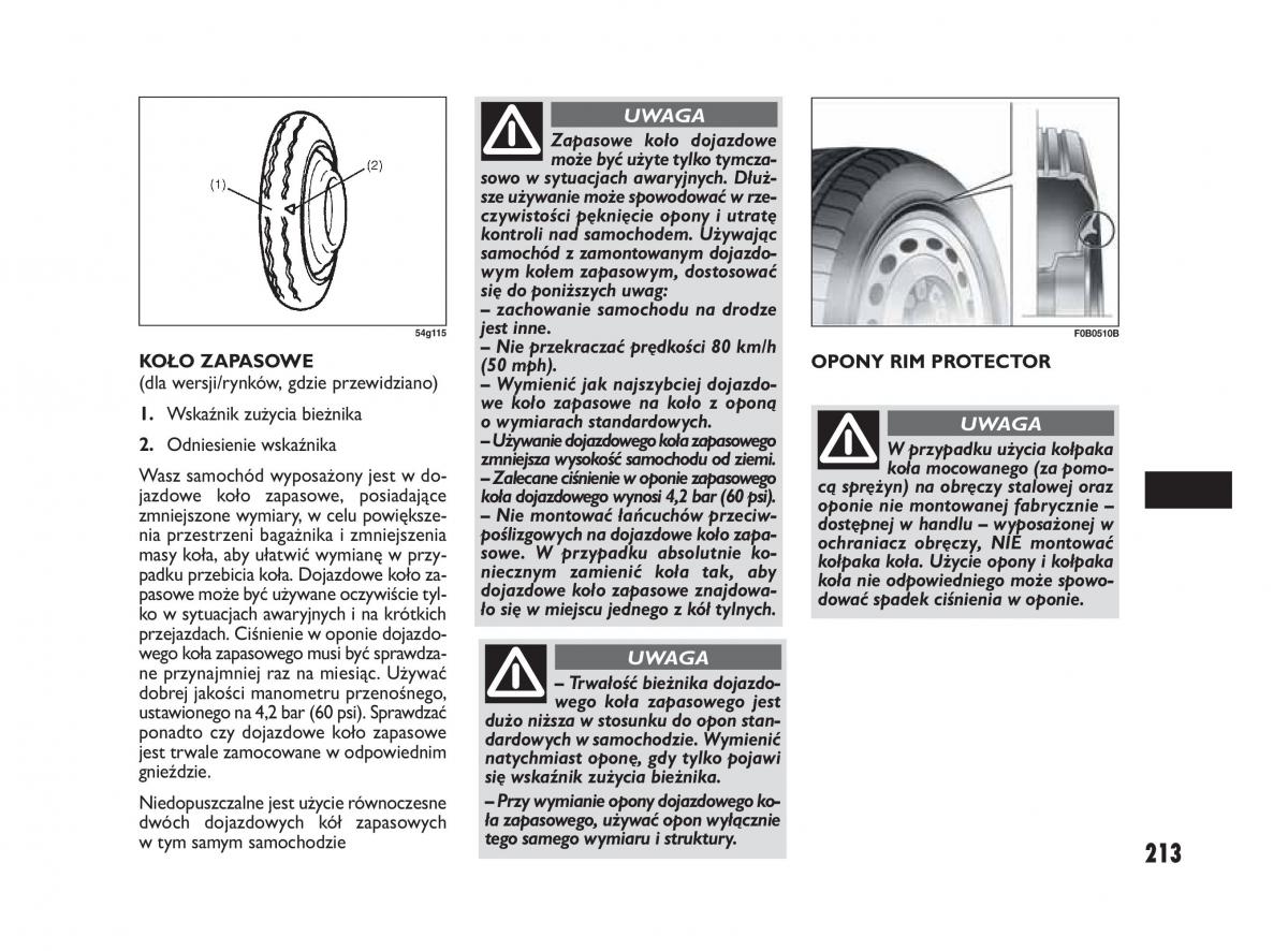 Fiat Sedici instrukcja obslugi / page 217