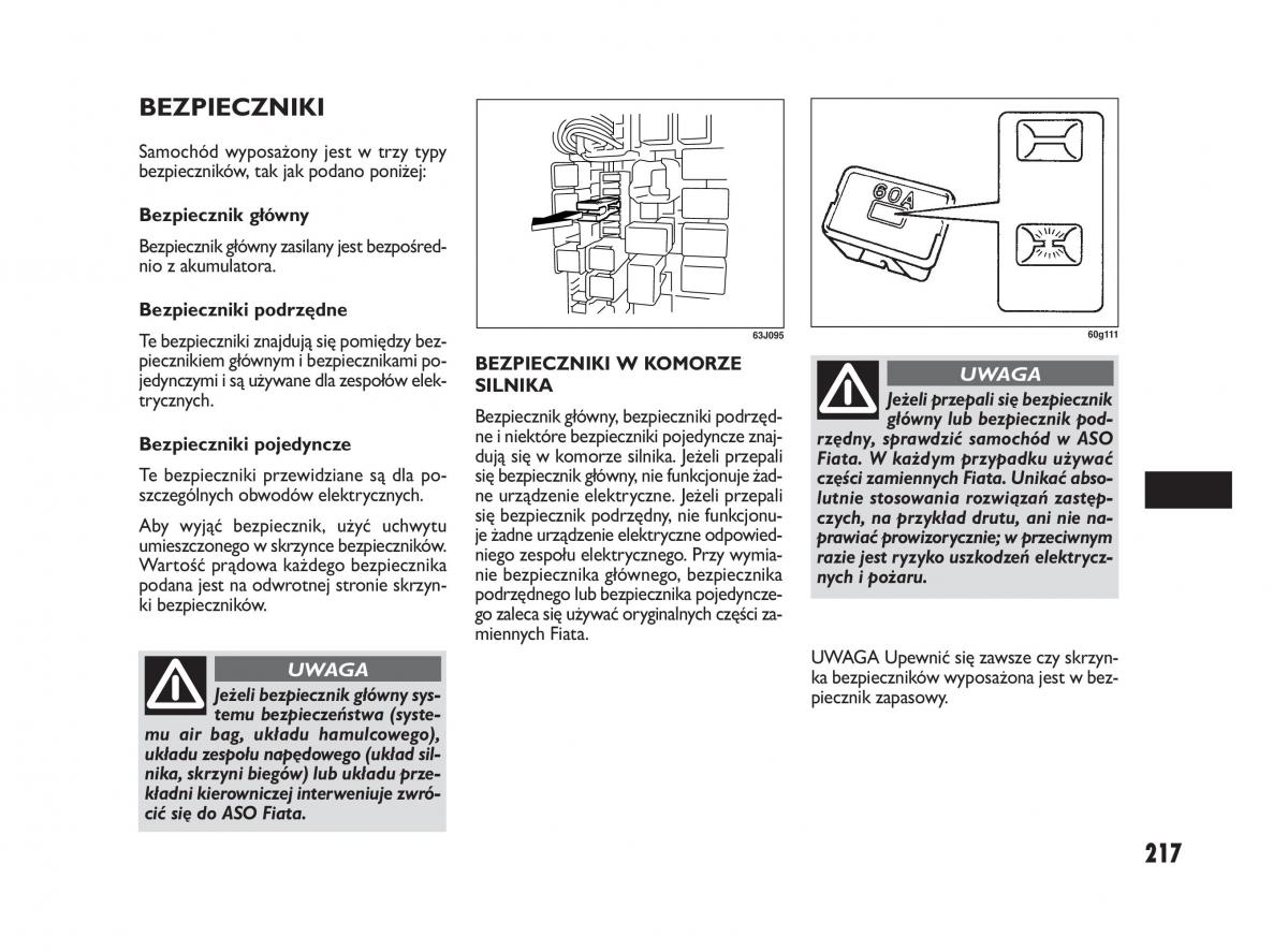 Fiat Sedici instrukcja obslugi / page 221