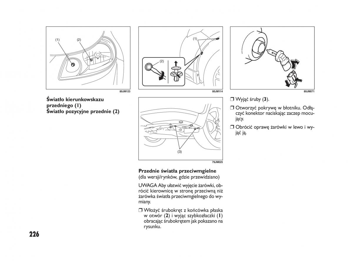 Fiat Sedici instrukcja obslugi / page 230