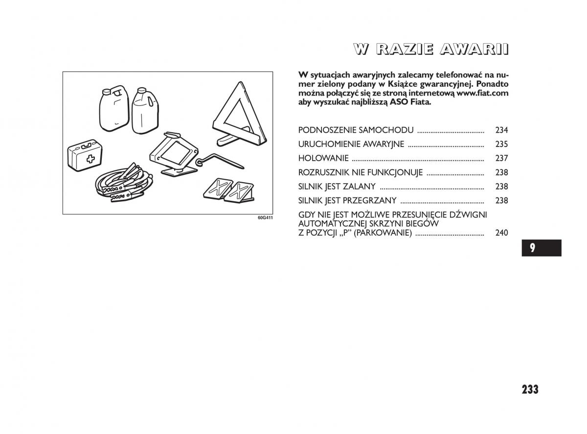 Fiat Sedici instrukcja obslugi / page 237