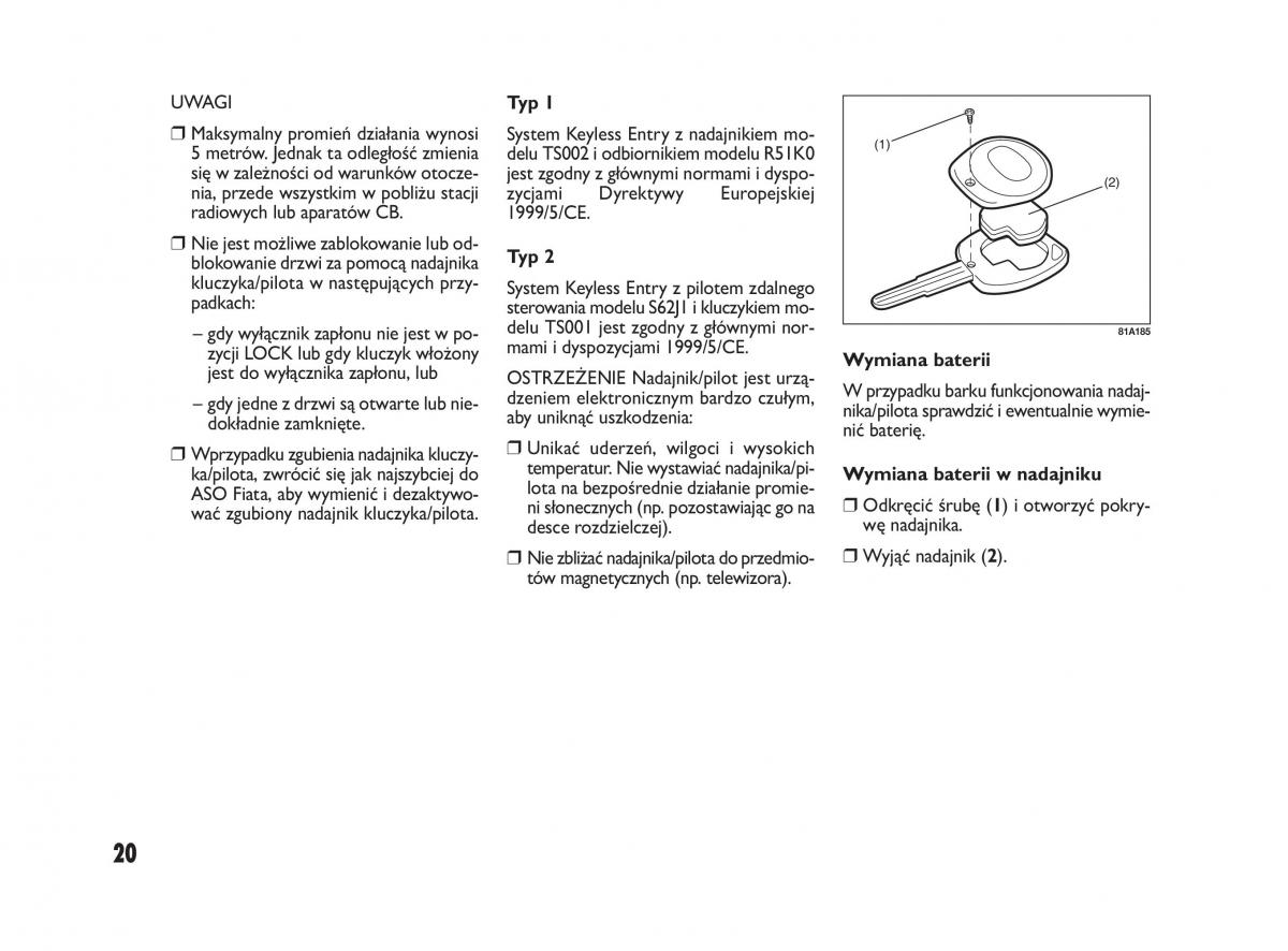 Fiat Sedici instrukcja obslugi / page 24