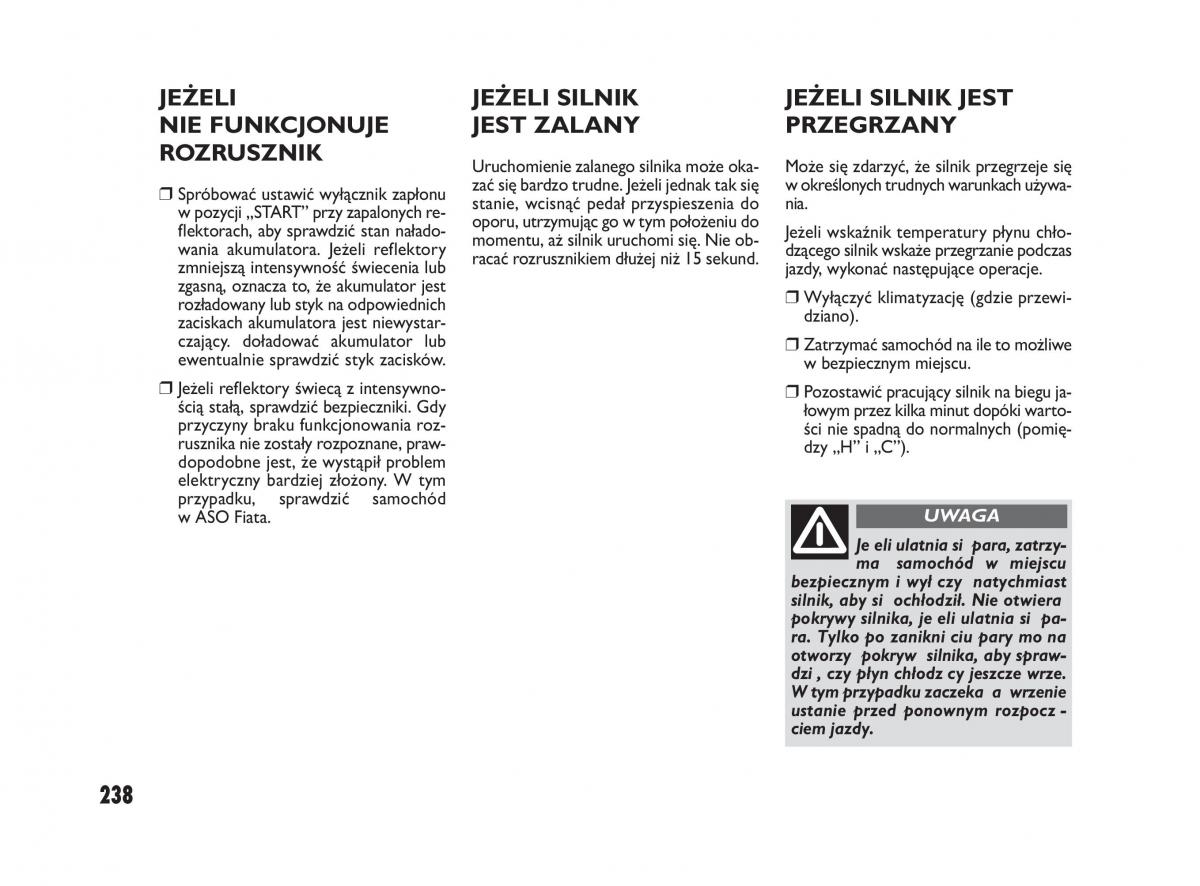 Fiat Sedici instrukcja obslugi / page 242