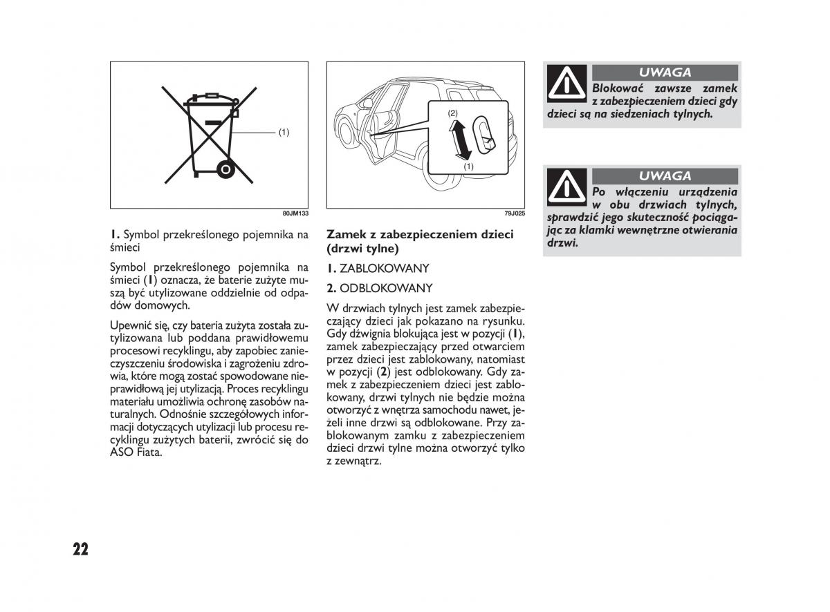 Fiat Sedici instrukcja obslugi / page 26