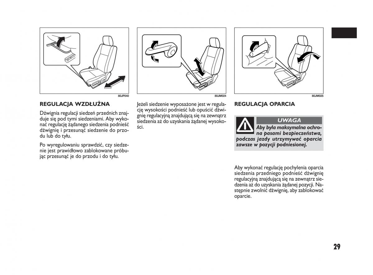 Fiat Sedici instrukcja obslugi / page 33