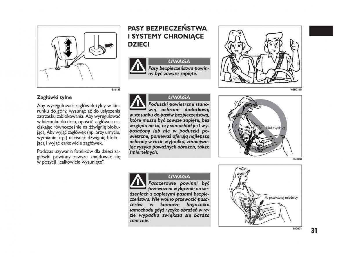 Fiat Sedici instrukcja obslugi / page 35