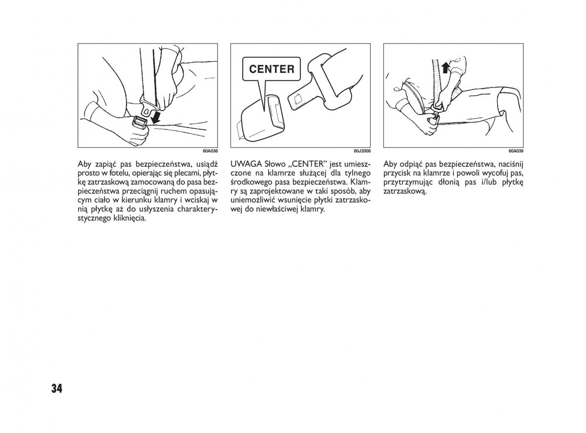 Fiat Sedici instrukcja obslugi / page 38