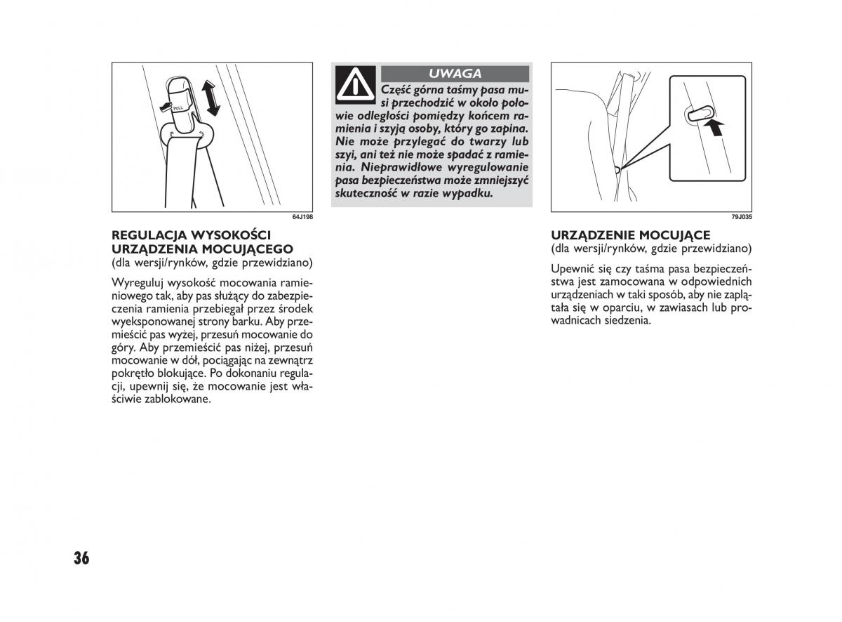 Fiat Sedici instrukcja obslugi / page 40