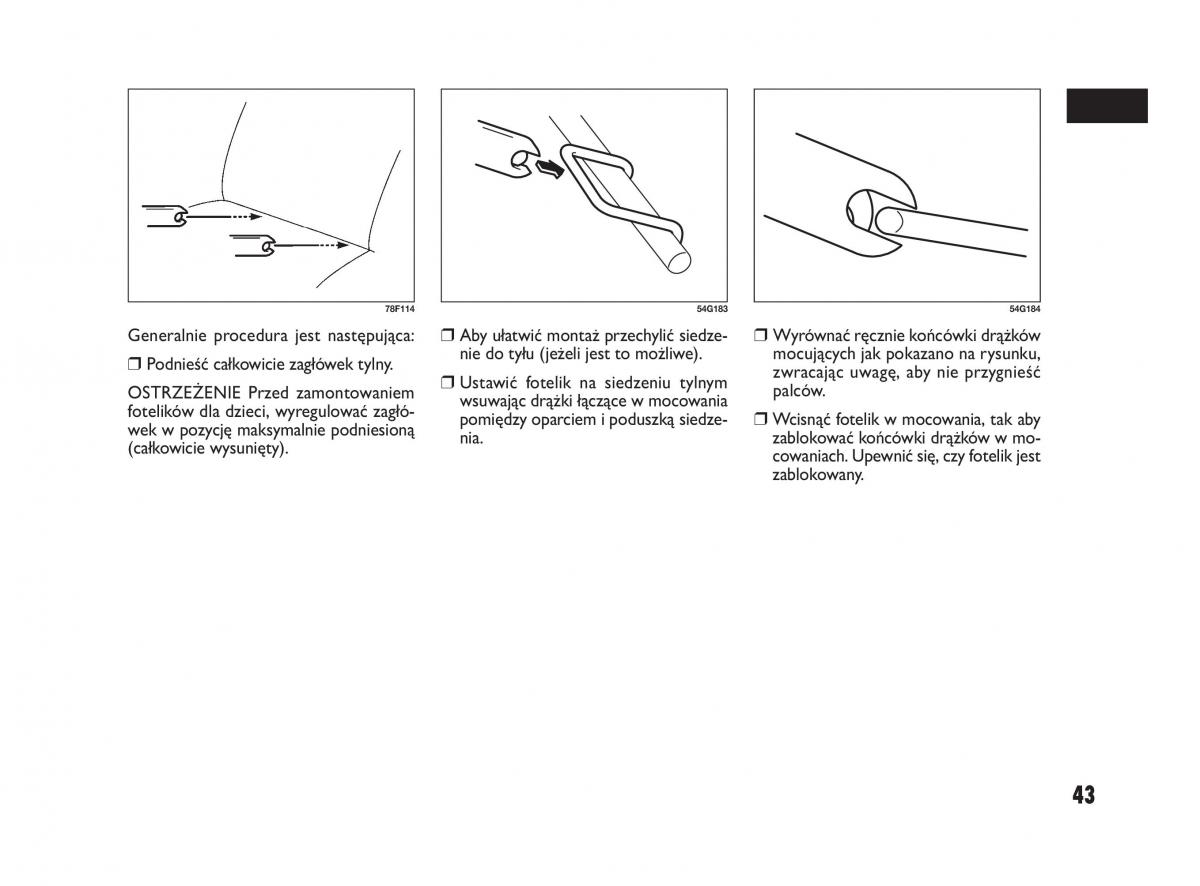 Fiat Sedici instrukcja obslugi / page 47