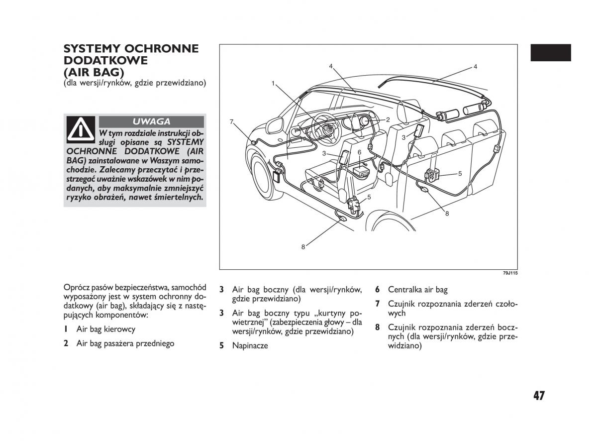 Fiat Sedici instrukcja obslugi / page 51