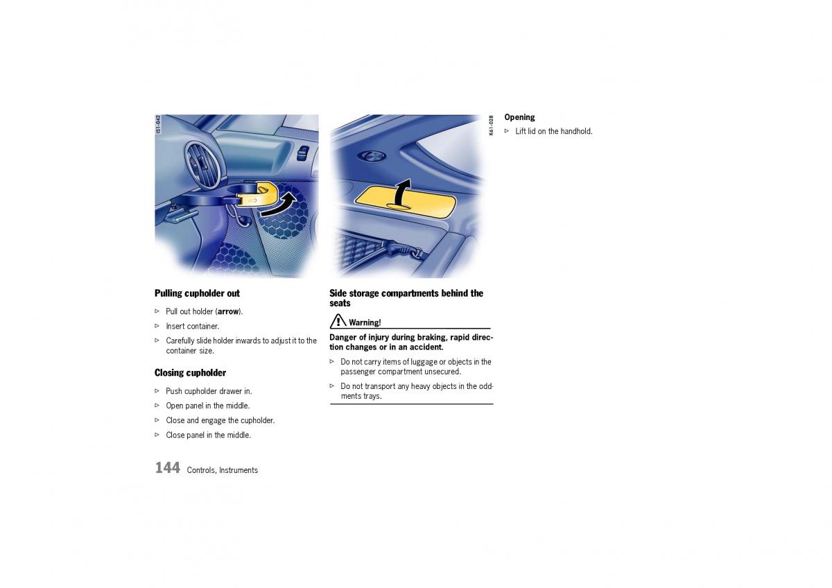 Porsche Cayman owners manual / page 144