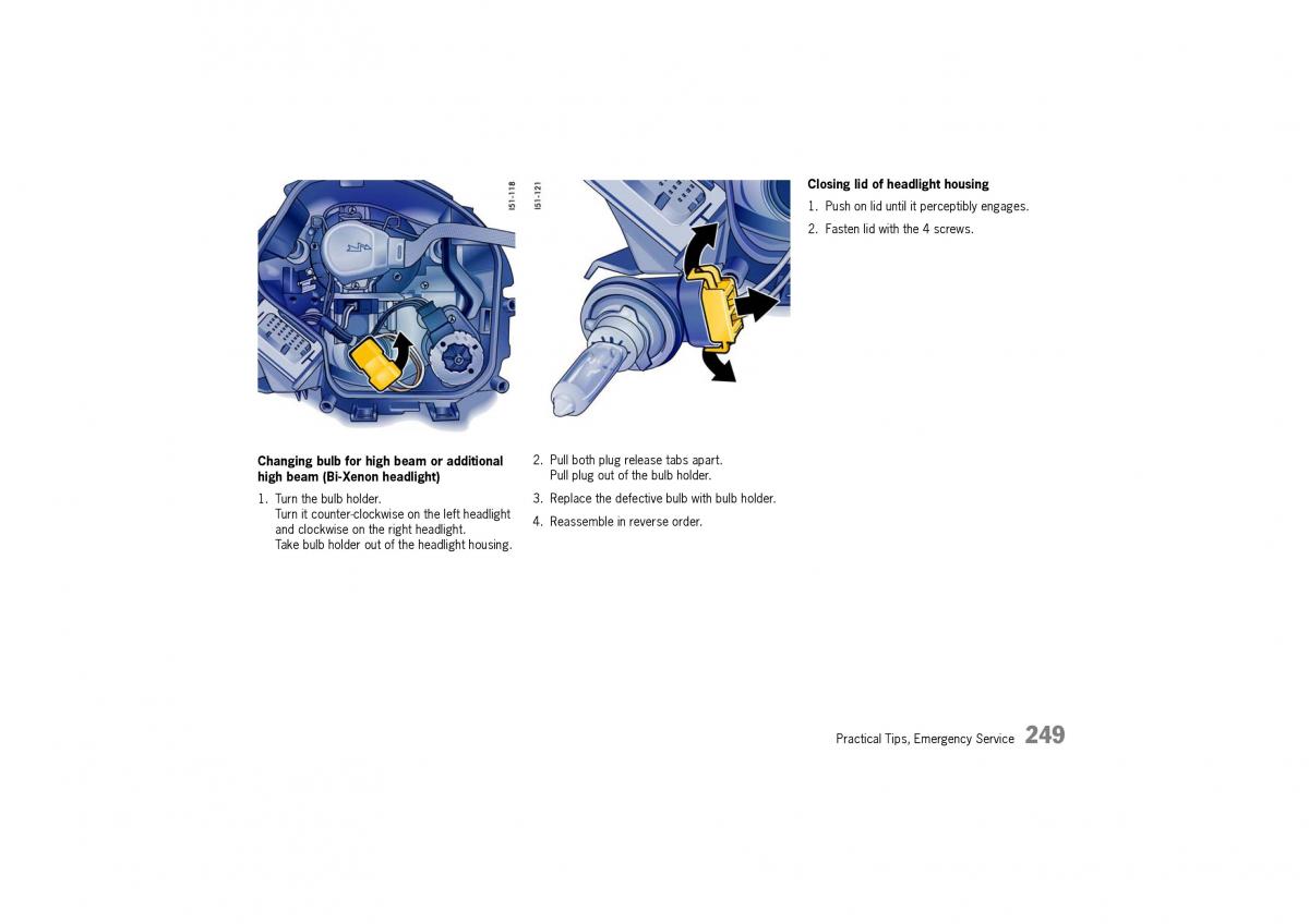 Porsche Cayman owners manual / page 249