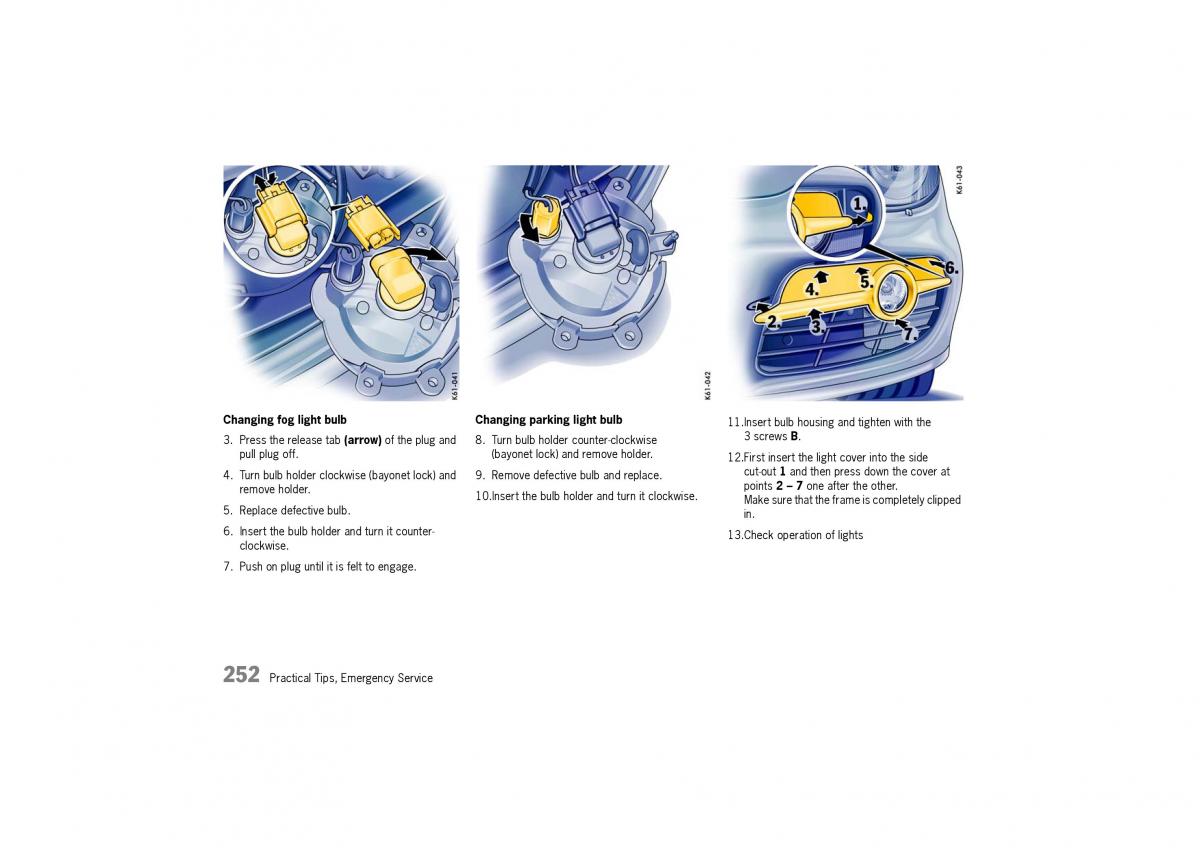 Porsche Cayman owners manual / page 252