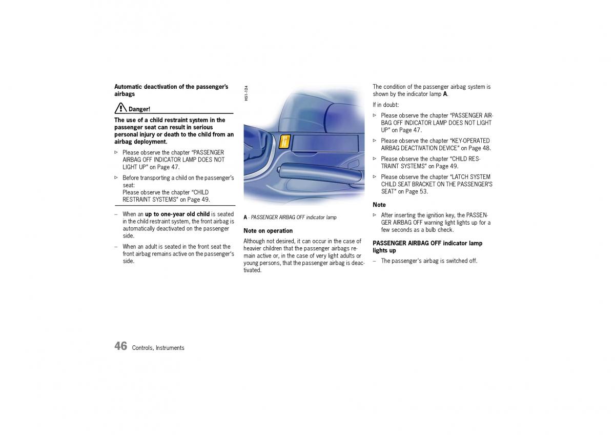 Porsche Cayman owners manual / page 46