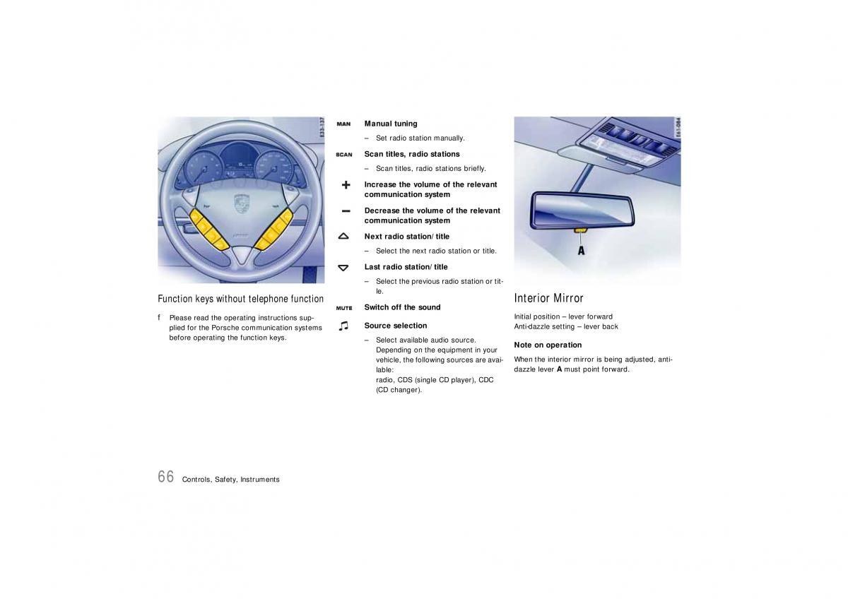 Porsche Cayenne S owners manual / page 66