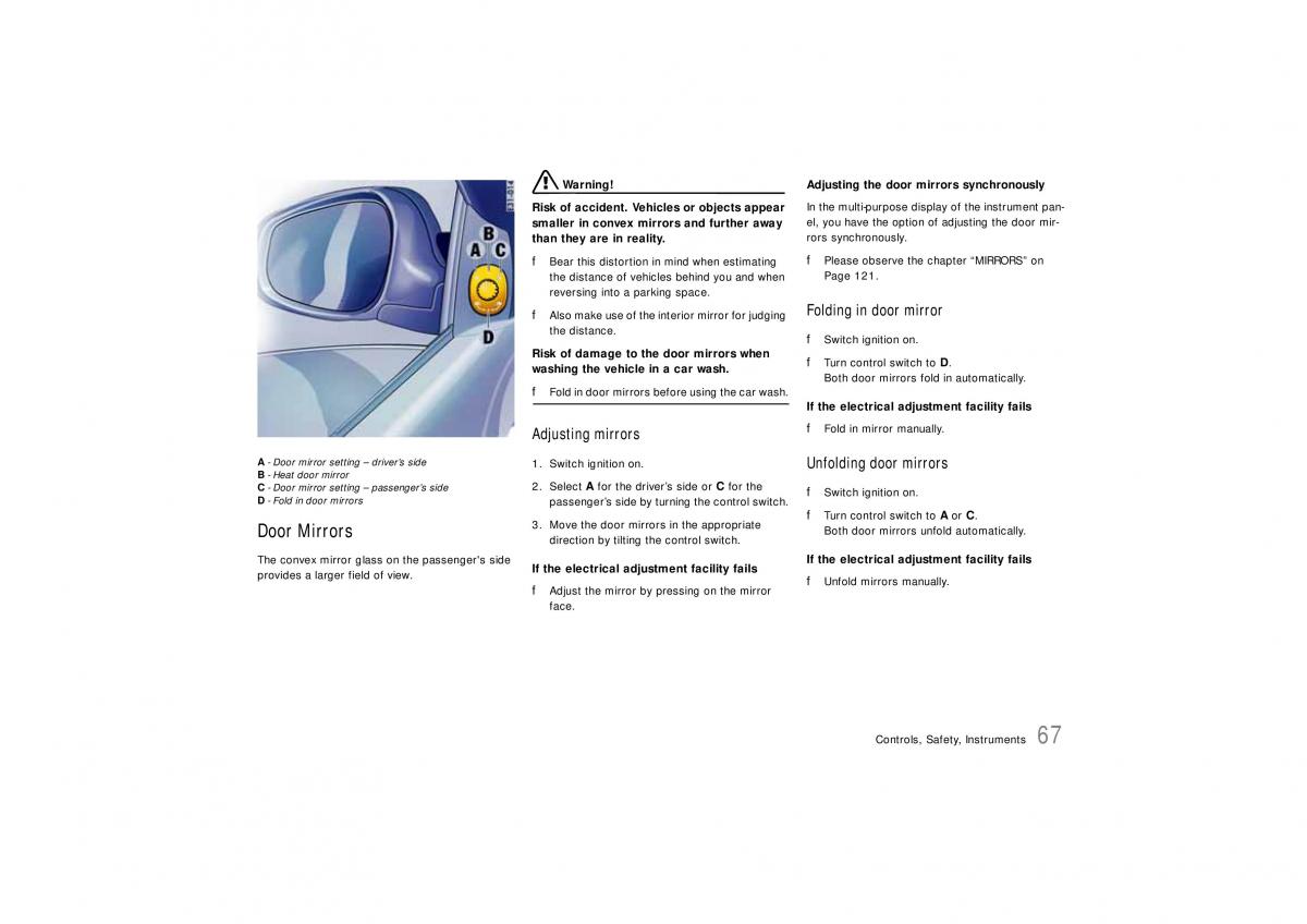 Porsche Cayenne S owners manual / page 67