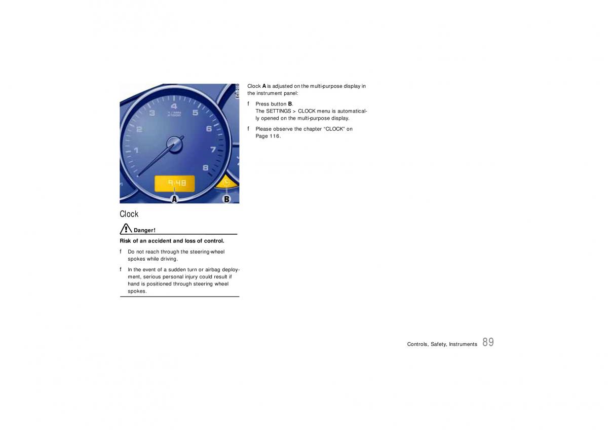 Porsche Cayenne S owners manual / page 89