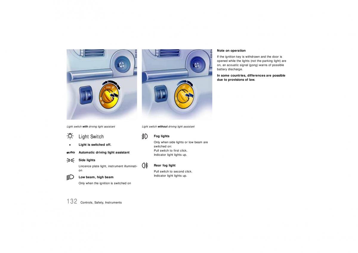 Porsche Cayenne S owners manual / page 132