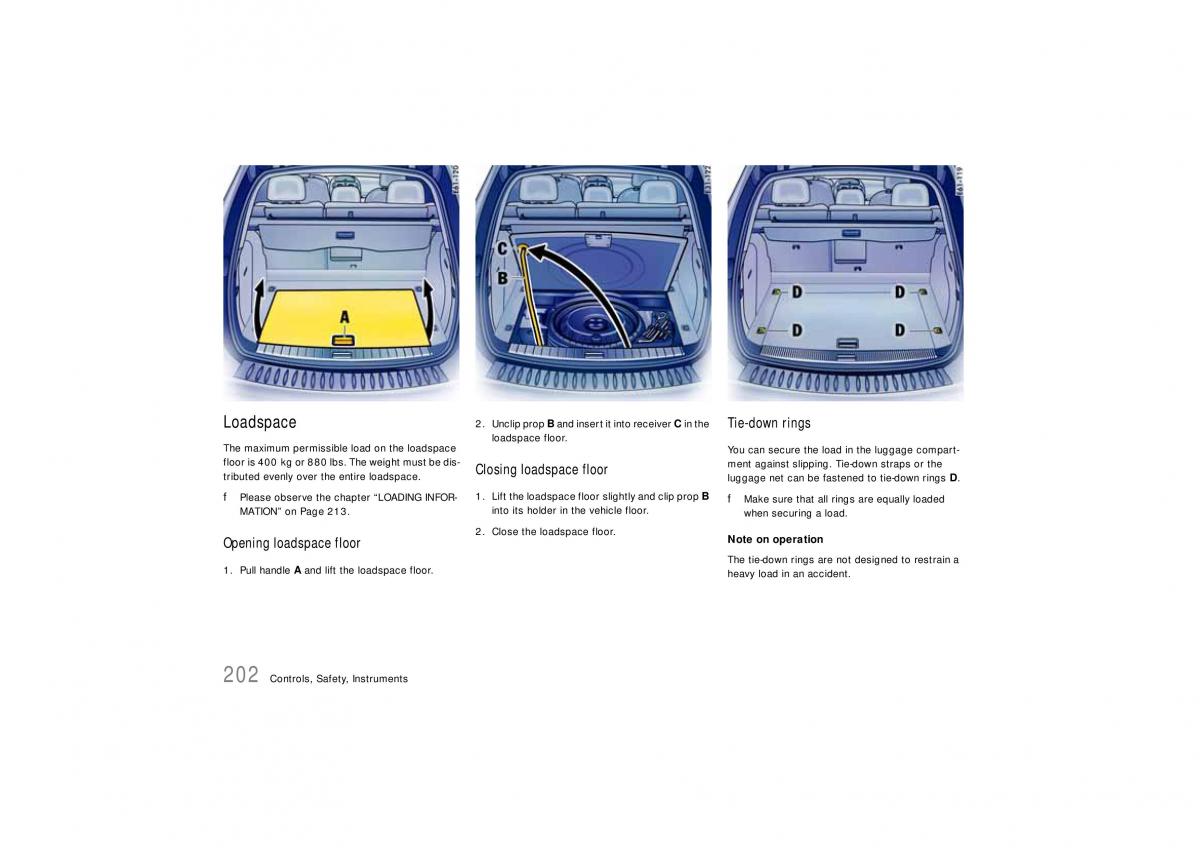 Porsche Cayenne S owners manual / page 202