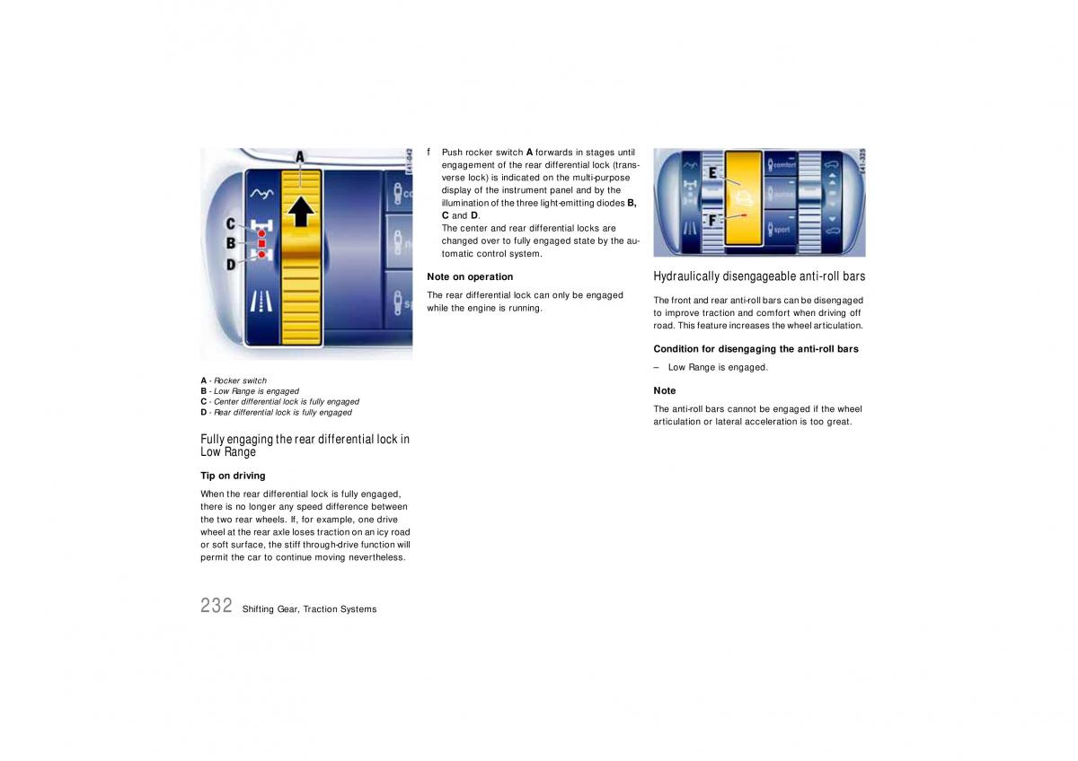 Porsche Cayenne S owners manual / page 232