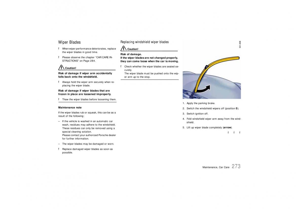 Porsche Cayenne S owners manual / page 273