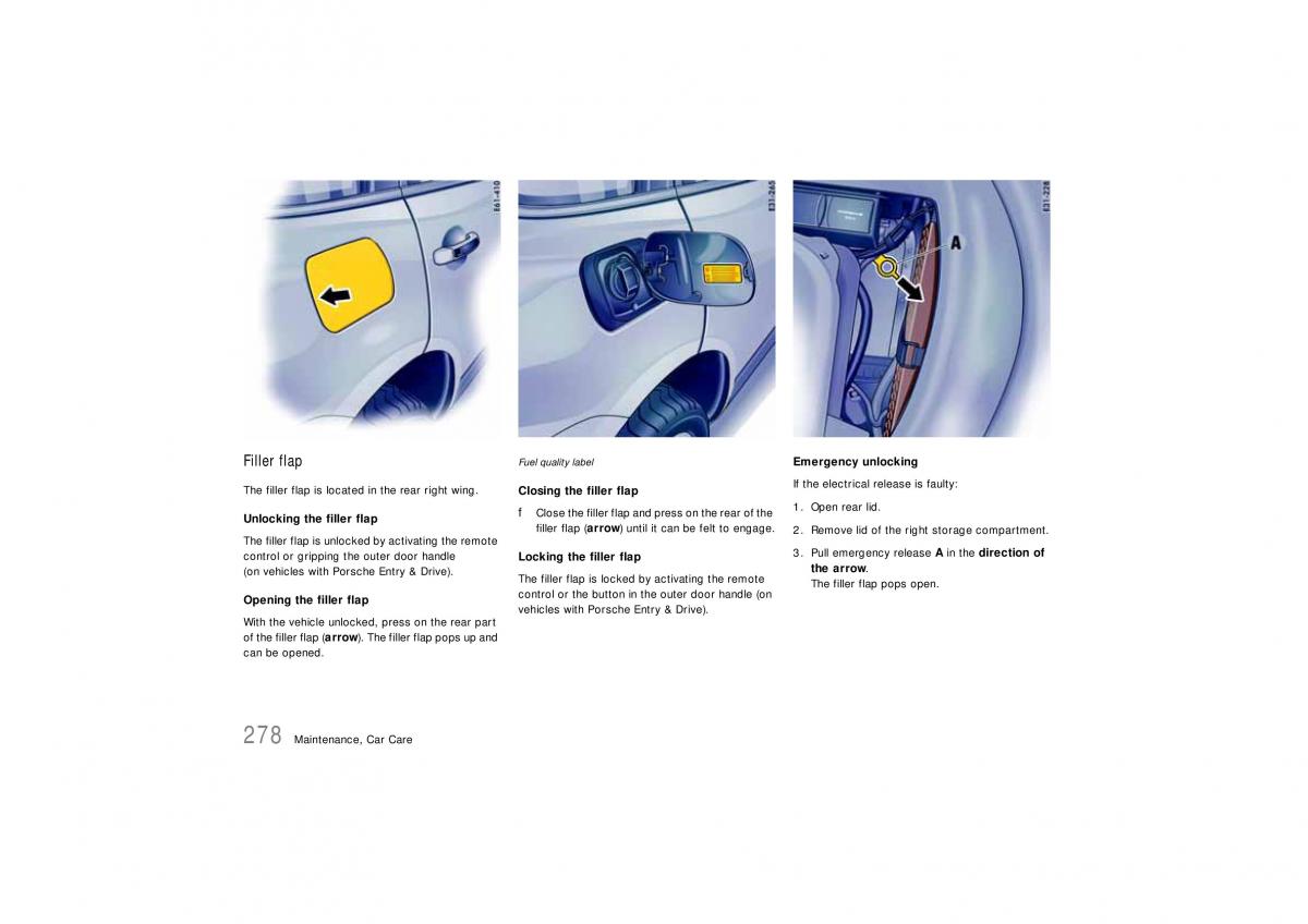 Porsche Cayenne S owners manual / page 278