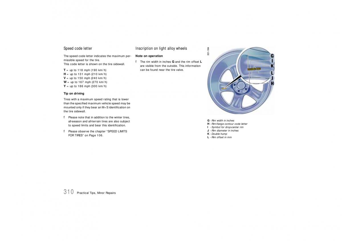 Porsche Cayenne S owners manual / page 310