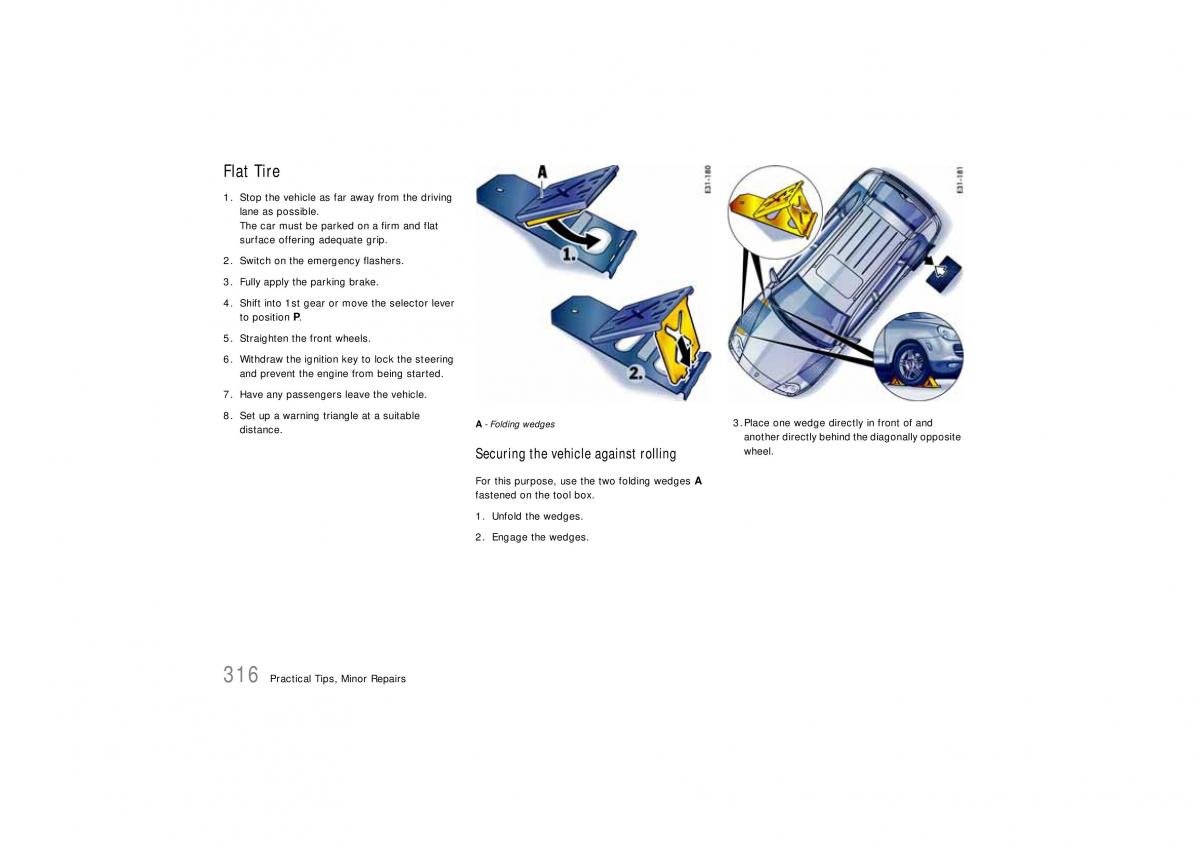 Porsche Cayenne S owners manual / page 316