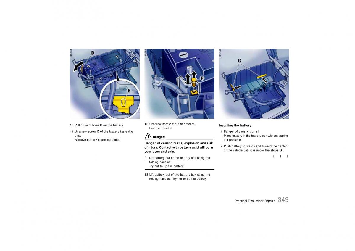 Porsche Cayenne S owners manual / page 349